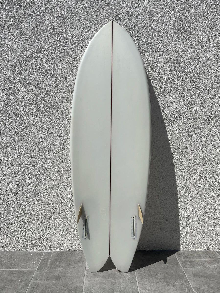 Derrick Disney | 5’3” Twinzer Fish Clear Surfboard (USED) - Surf Bored