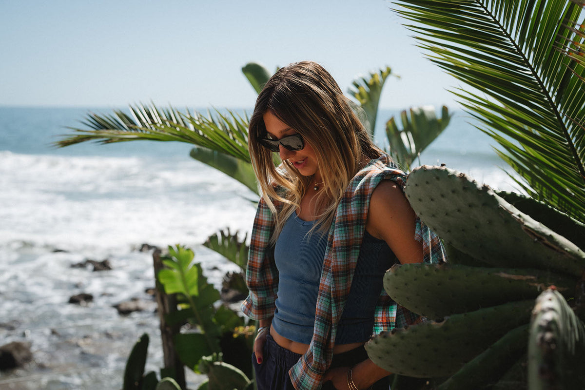 Summer Softy Plaid Shirt - Surf Bored