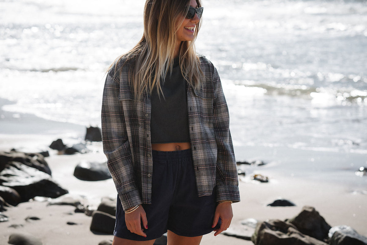 Summer Softy Plaid Shirt - Surf Bored