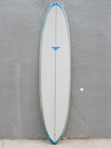 Rich Pavel Choice | 7’11” Egg Abstract Blue and Grey Surfboard - Surf Bored