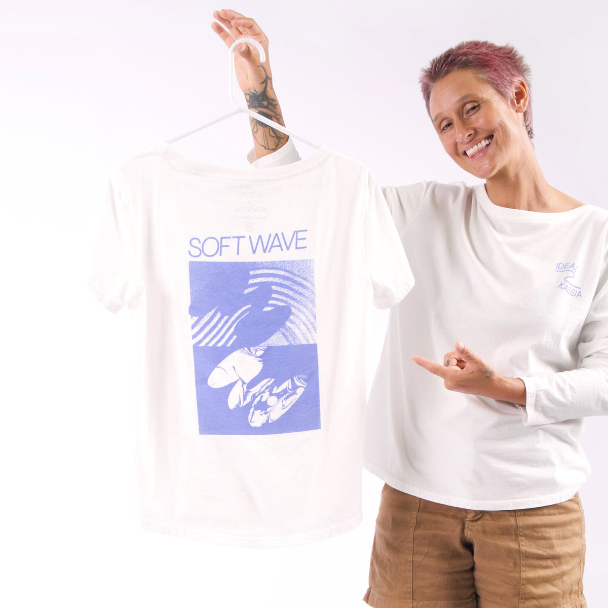 IDEAL x KASSIA SOFT WAVE SHORT SLEEVE SHIRT - Surf Bored