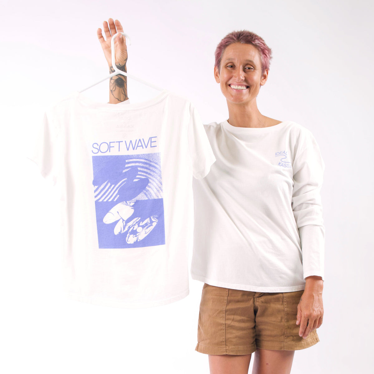 IDEAL x KASSIA SOFT WAVE SHORT SLEEVE SHIRT - Surf Bored