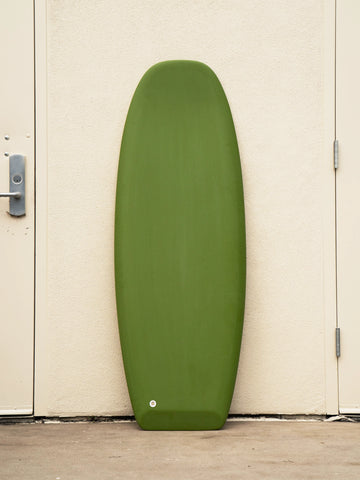 Deepest Reaches | 5’3” Pizza Box Sage Green Surfboard - Surf Bored