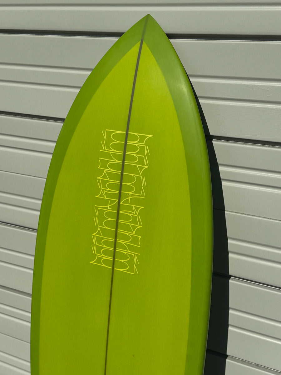 Deepest Reaches | 5’8” Mega Fish Lime Surfboard