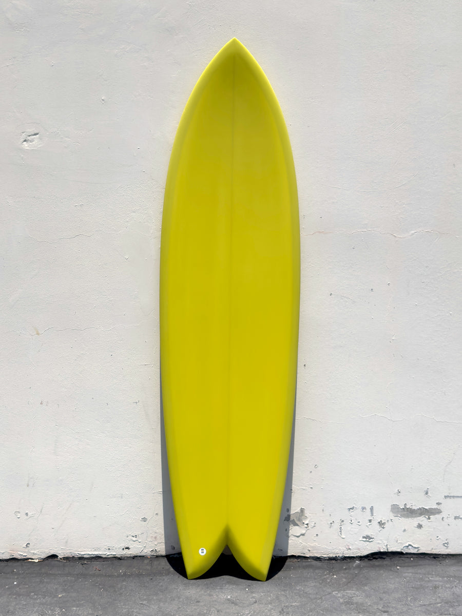 Deepest Reaches 6 6 Mega Fish Solarium Yellow Surfboard