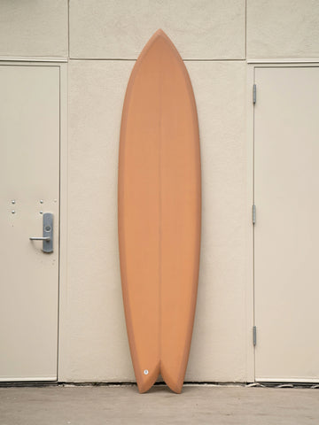 Deepest Reaches | 8’0” Mega Fish Coral Peach Surfboard - Surf Bored