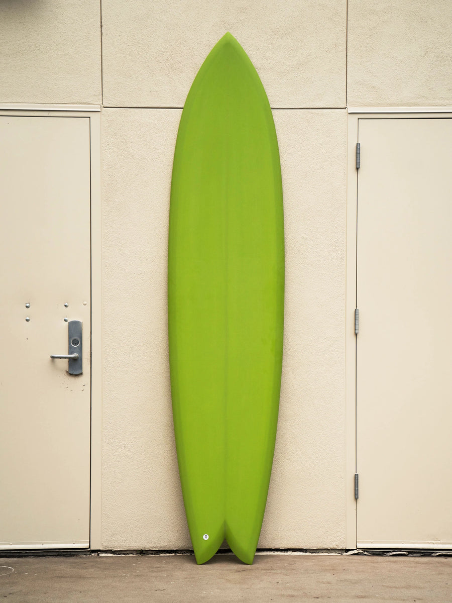 Deepest Reaches | 8’6” Mega Fish Lime Green Surfboard - Surf Bored