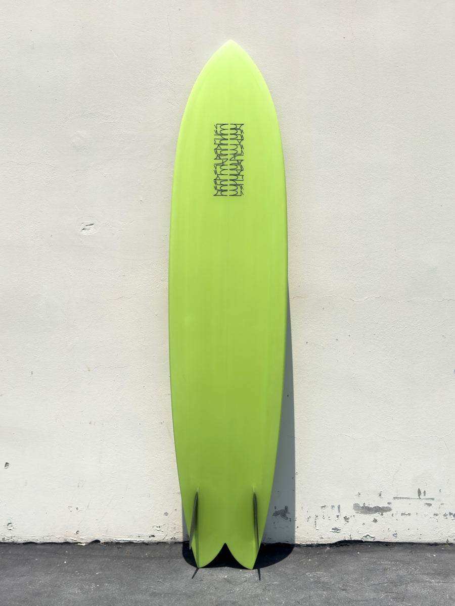 Deepest Reaches | 8’6” Mega Fish Lime Surfboard - Surf Bored