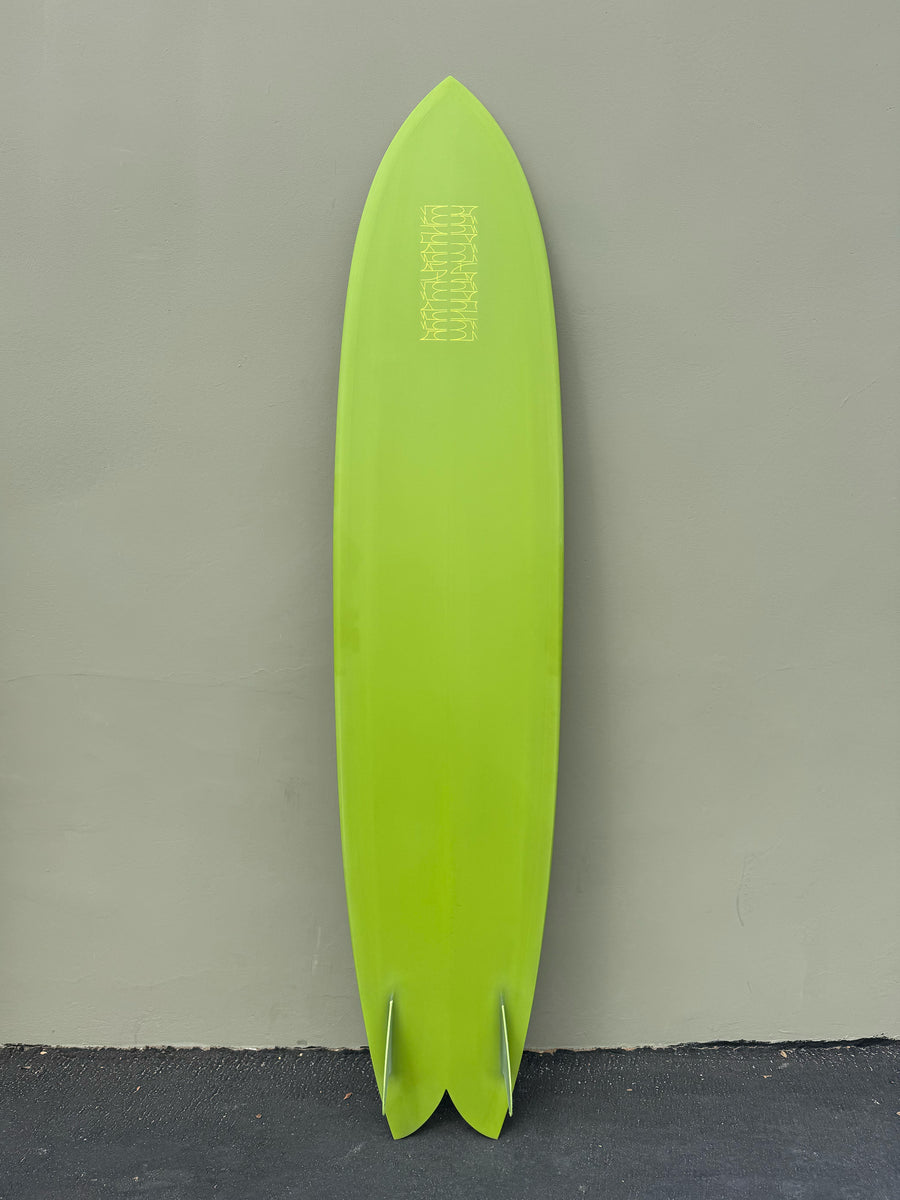 Deepest Reaches | 9’0” Mega Fish Lime Surfboard