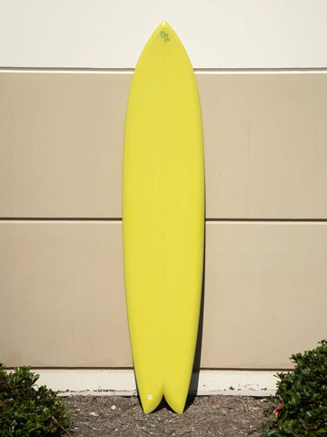 Deepest Reaches | 9’0” Mega Fish Pastel Yellow Surfboard - Surf Bored