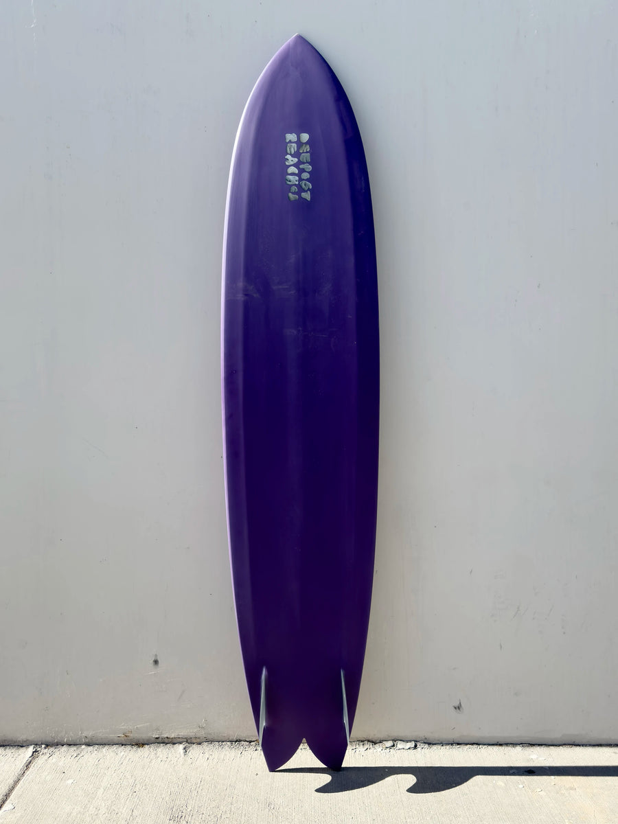 Deepest Reaches | 9’0” Mega Fish Purple Longboard - Surf Bored