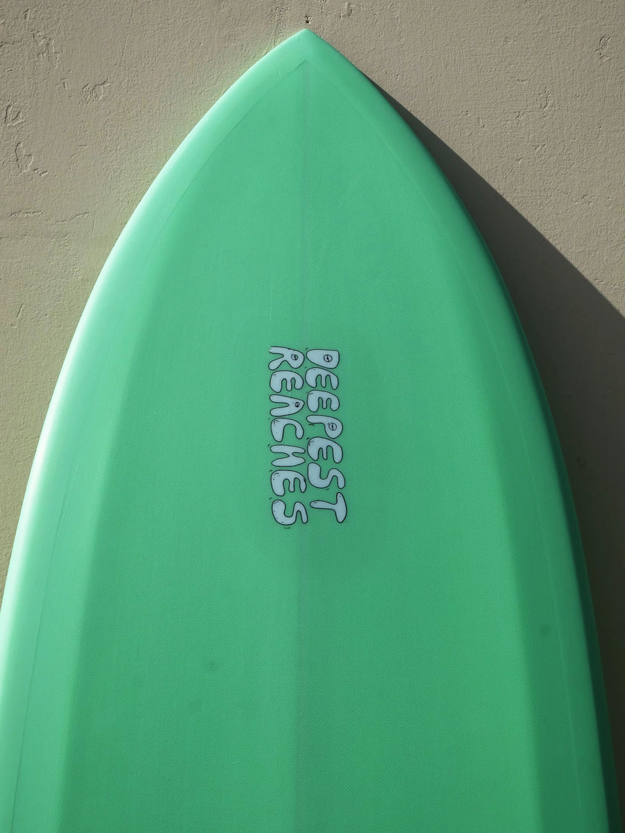 Deepest Reaches | 9’0” Mega Fish Seafoam Surfboard - Surf Bored