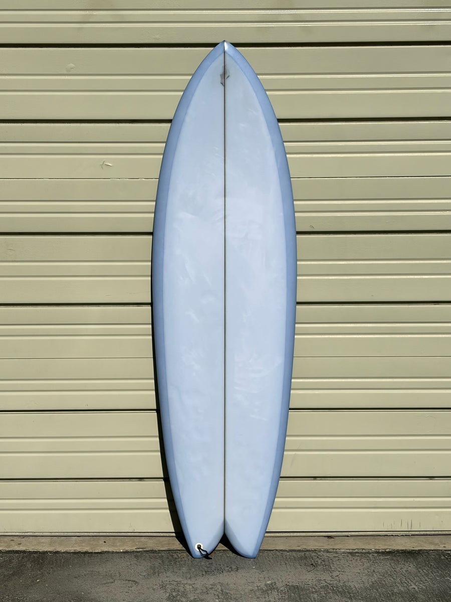 Derrick Disney ツィンザーサーフボード Derrick Disney | 5'3” Twinzer Fish Clear Surfboard (USED) サーフィン・ボディボード