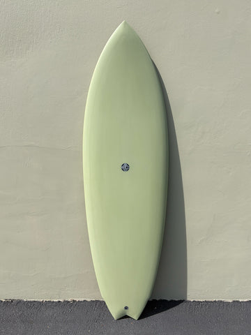 Eric Christenson | 5'10” Cosmic Wing Swallow Olive Surfboard