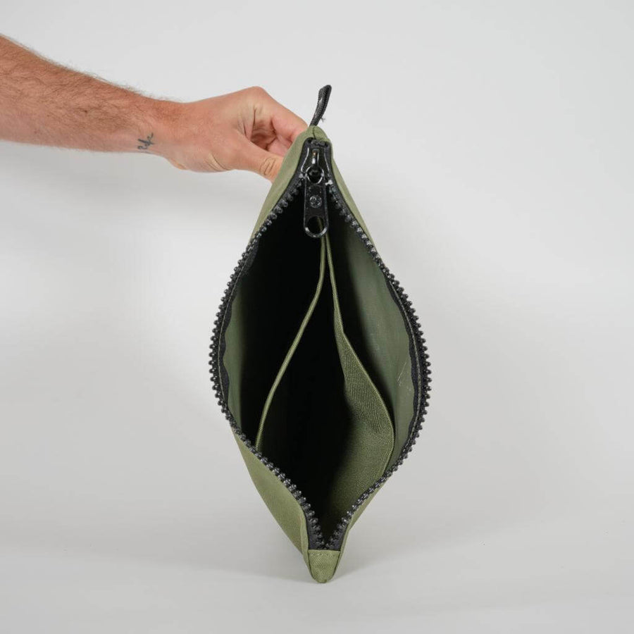 Surfboard Fin Wallet - Olive Drab - Surf Bored