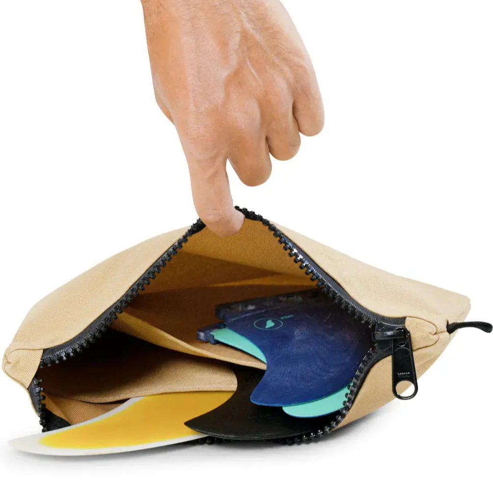 Surfboard Fin Wallet - Harbor Tan - Surf Bored