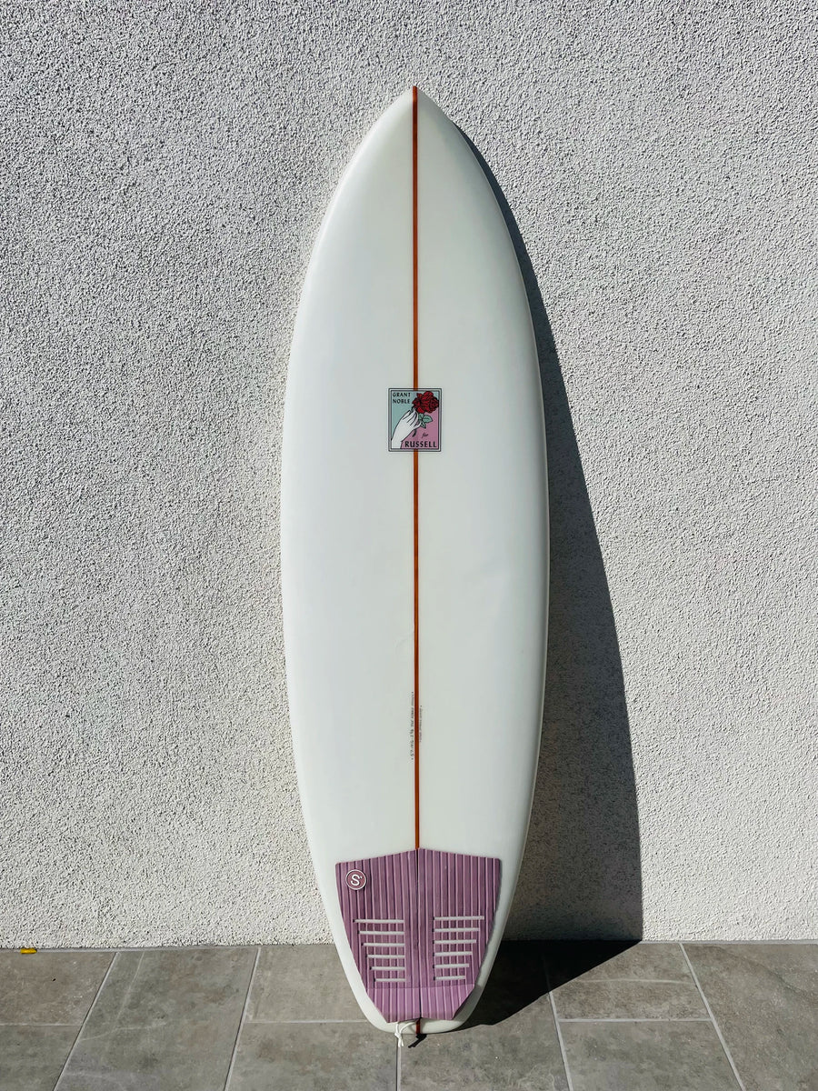 Grant Noble | 5’7” Perry Quad Clear Surfboard (USED) - Surf Bored