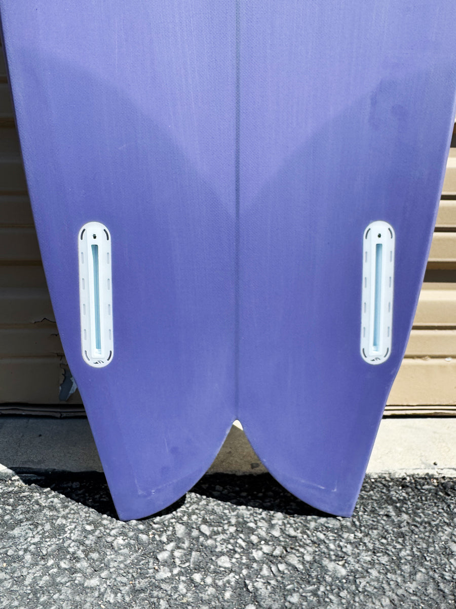 Grant Noble | 5’8" Betta Fish Clear Purple Surfboard
