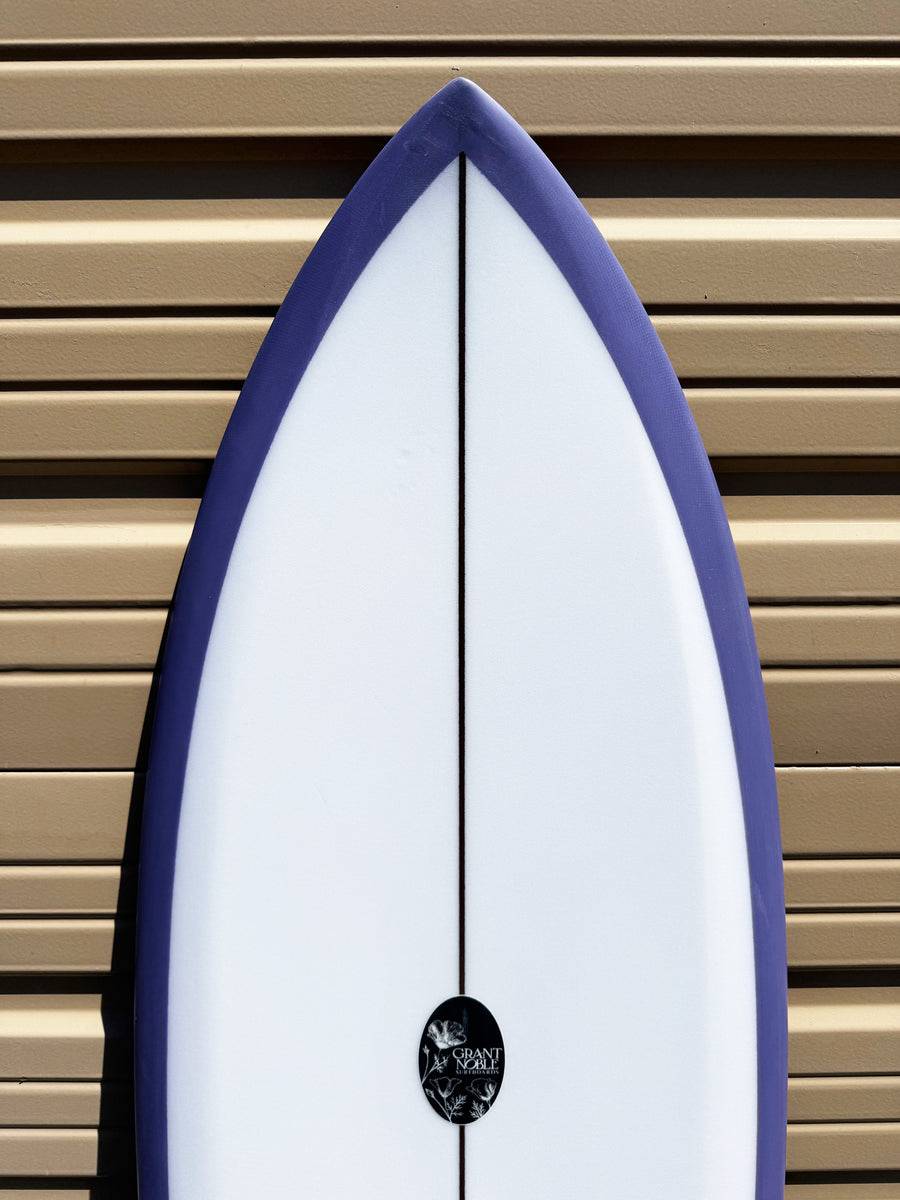 Grant Noble | 5’8" Betta Fish Clear Purple Surfboard