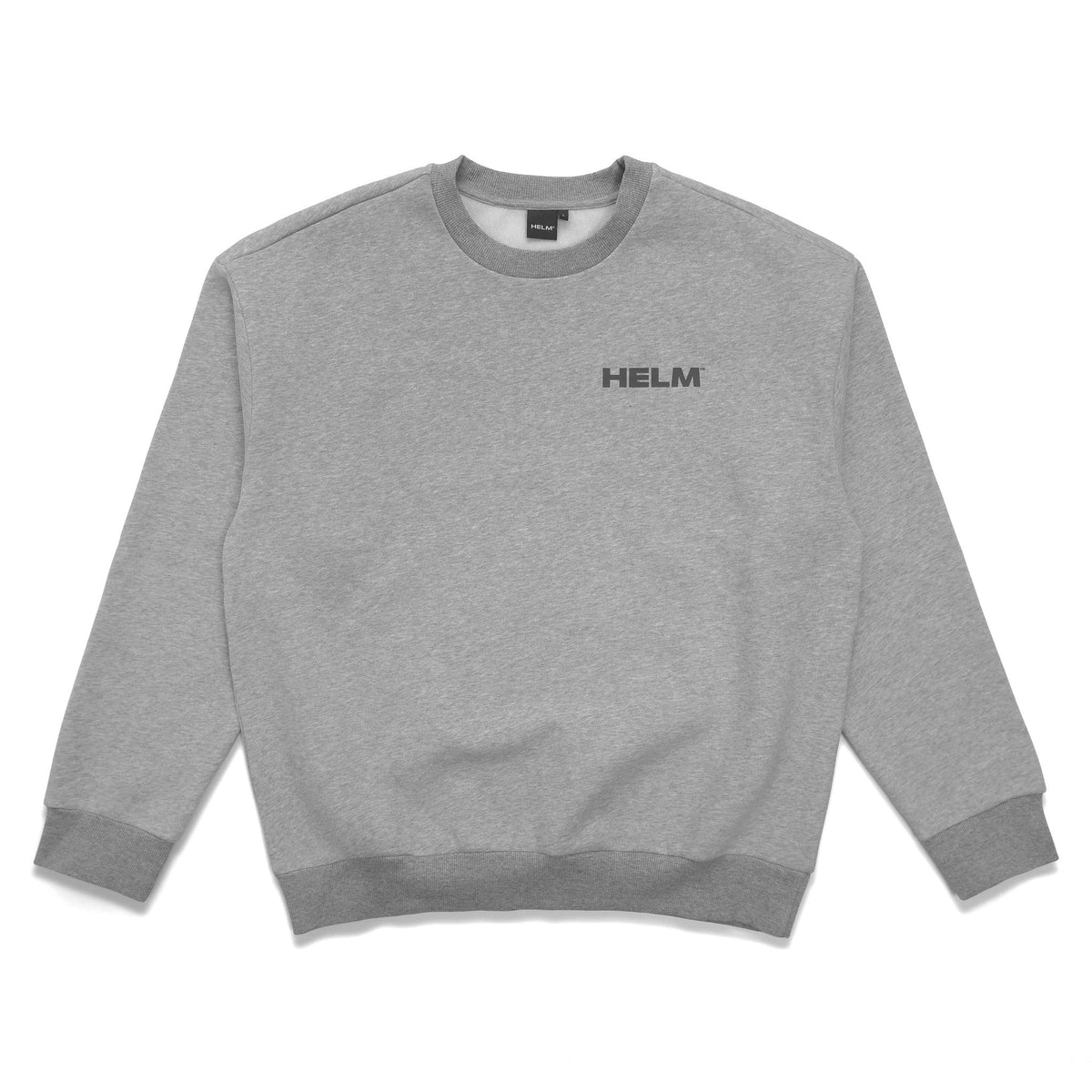 Block Logo Crew Sweatshirt - Heather Grey - Surf Bored
