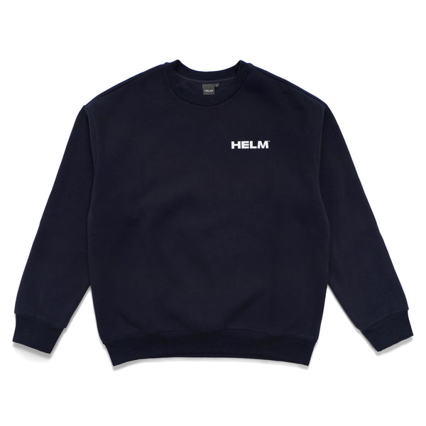 HELM Supplies | Block Logo Crew Sweatshirt - Navy