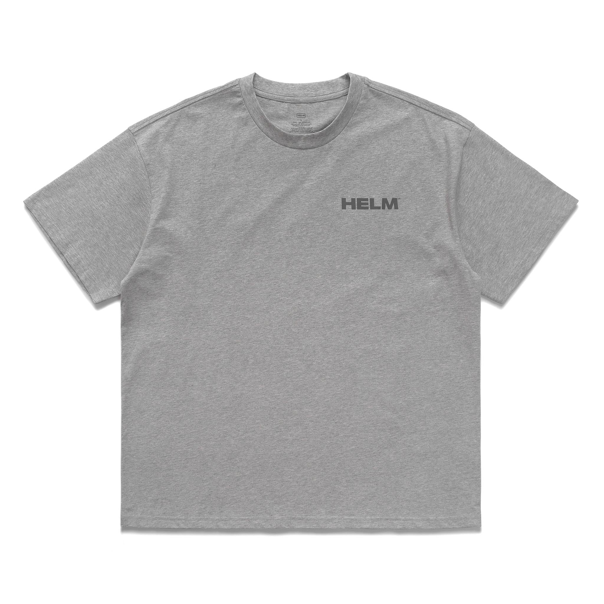 HELM Supplies | Block Logo Tee | Heather Grey