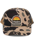 Sunrise Patch Trucker Hat | Duck Camo - Surf Bored