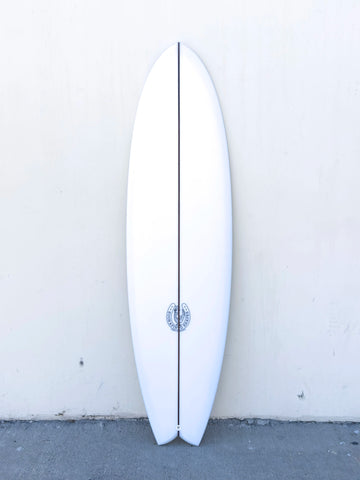 6'5" Thin Twin Fish - Clear No Color Surfboard - Surf Bored