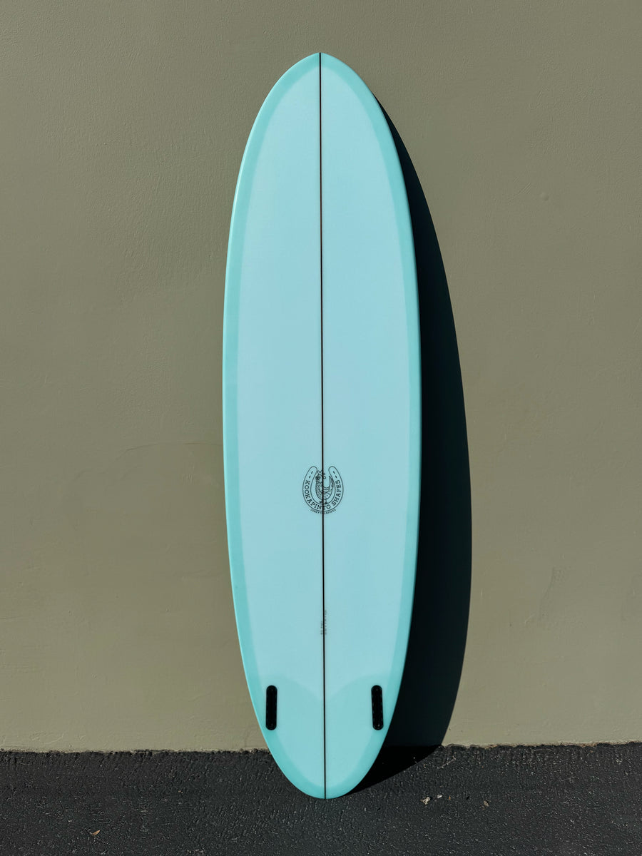 7'4" Thin Twin Aqua Surfboard