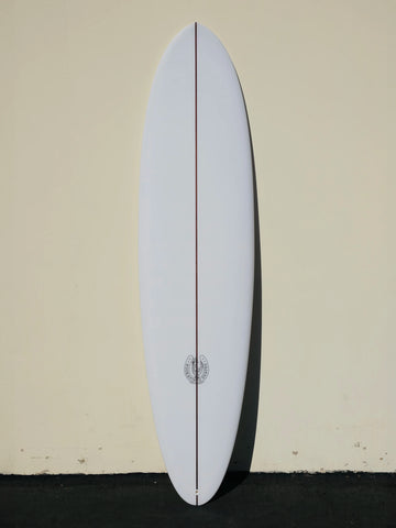 7'7" Clear Thin Twin Surfboard - Surf Bored