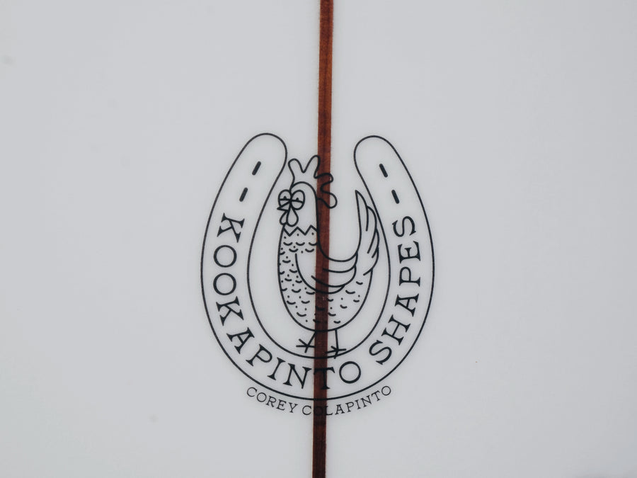 7'7" Clear Thin Twin Surfboard - Surf Bored