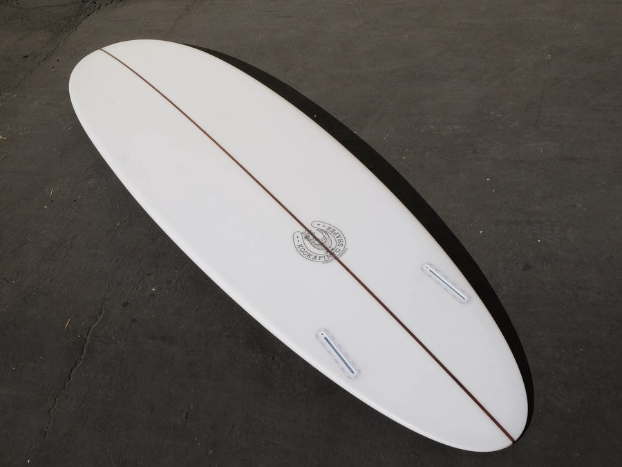 7'7" Clear Thin Twin Surfboard - Surf Bored