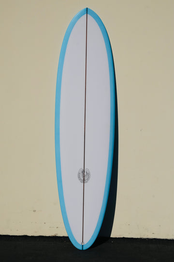7'7 Blue Thin Twin Surfboard