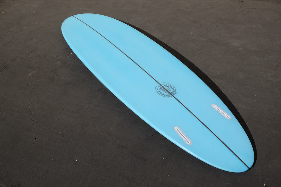 7'7 Blue Thin Twin Surfboard - Surf Bored