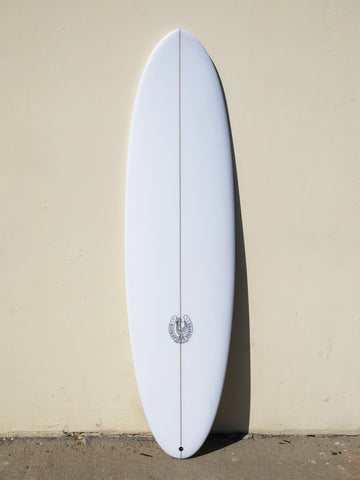 7'0" Thin Twin Clear Surfboard - Surf Bored