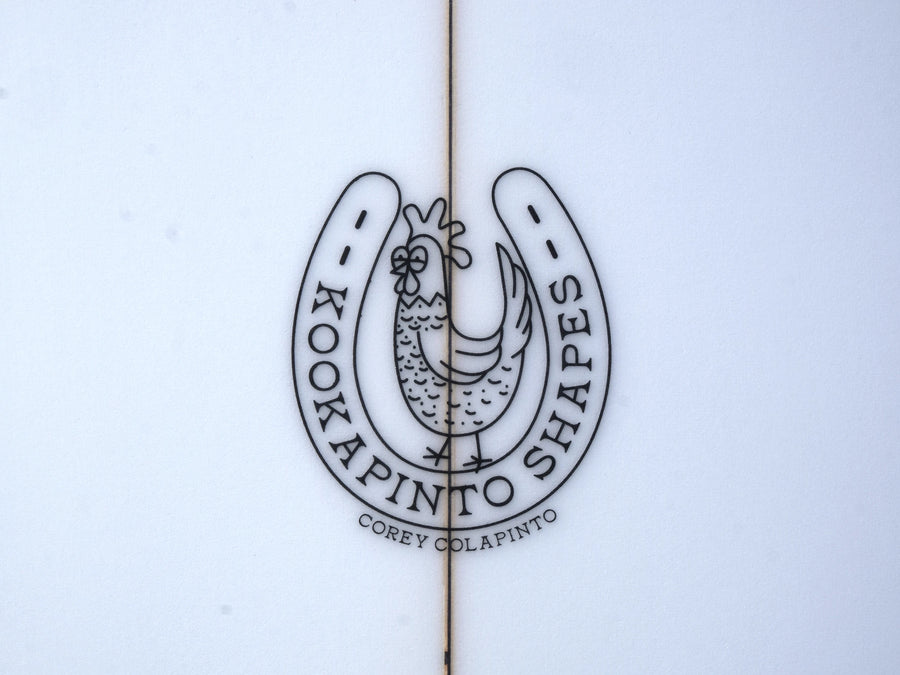 7'0" Thin Twin Clear Surfboard - Surf Bored