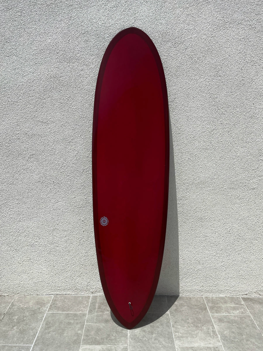 Koz McRae Surfingboards | 6’10” Red Speed Whistle Hull Surfboard (USED)