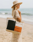 Premium Beach Tote with Pull-out Blanket
