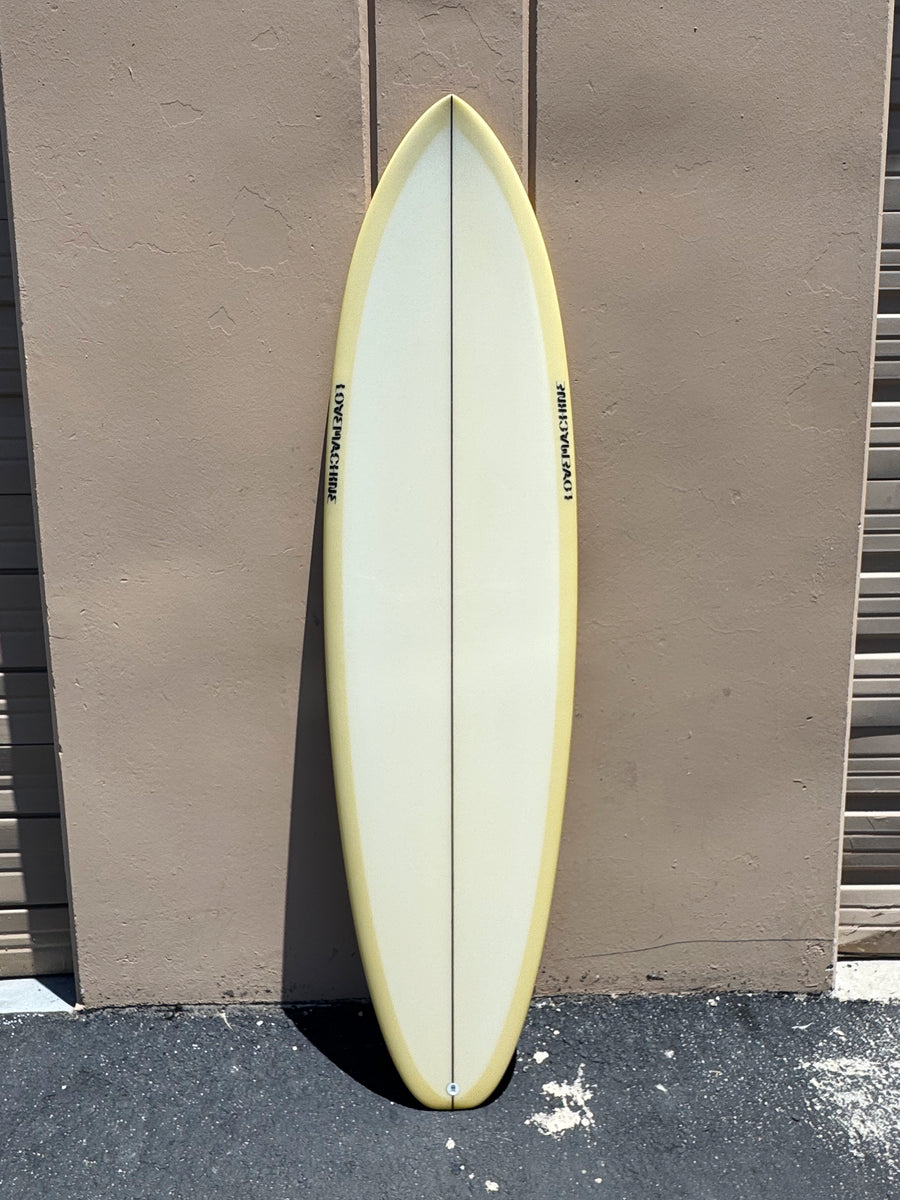 Love Machine | 6’9” FM Old Board Yellow Surfboard