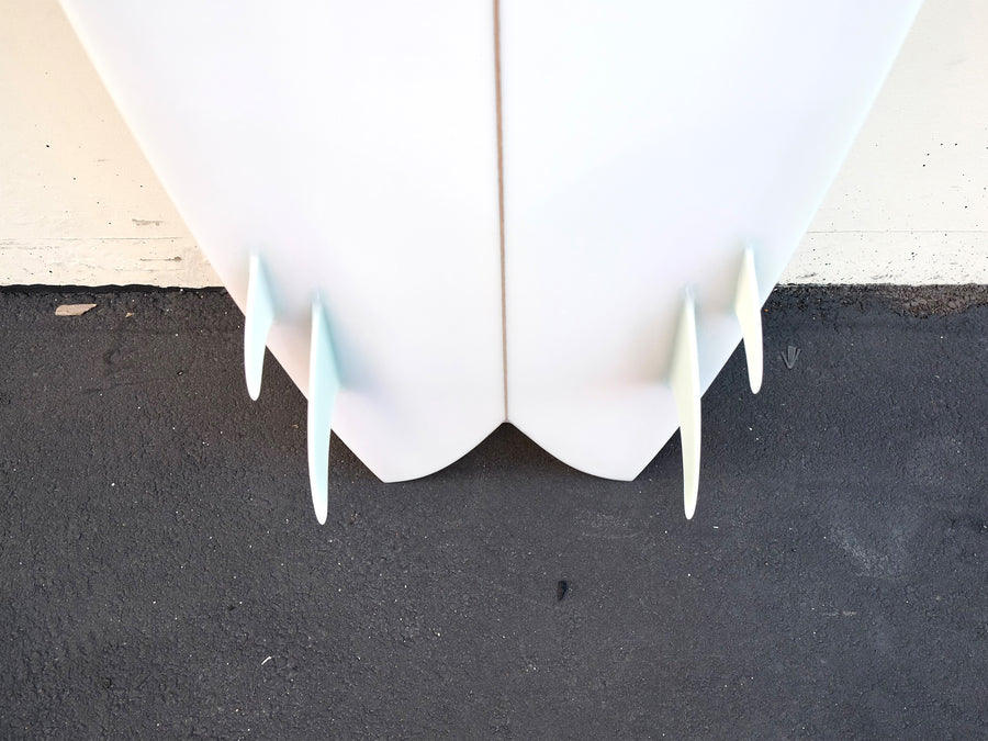 Mandala | 5’8” Mini Twinzer Fish Clear Surfboard - Surf Bored
