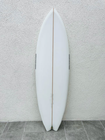 Morning Of The Earth | 5’6” Tracks Twinny Clear Surfboard (USED) - Surf Bored