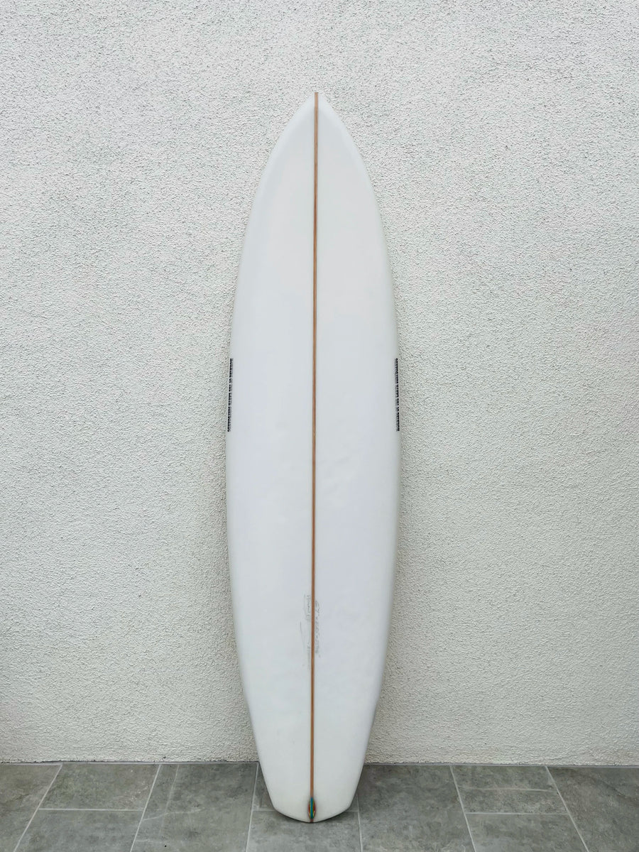 Morning Of The Earth | 6’7” FIJI Diamond Tail Clear Surfboard (USED) - Surf Bored