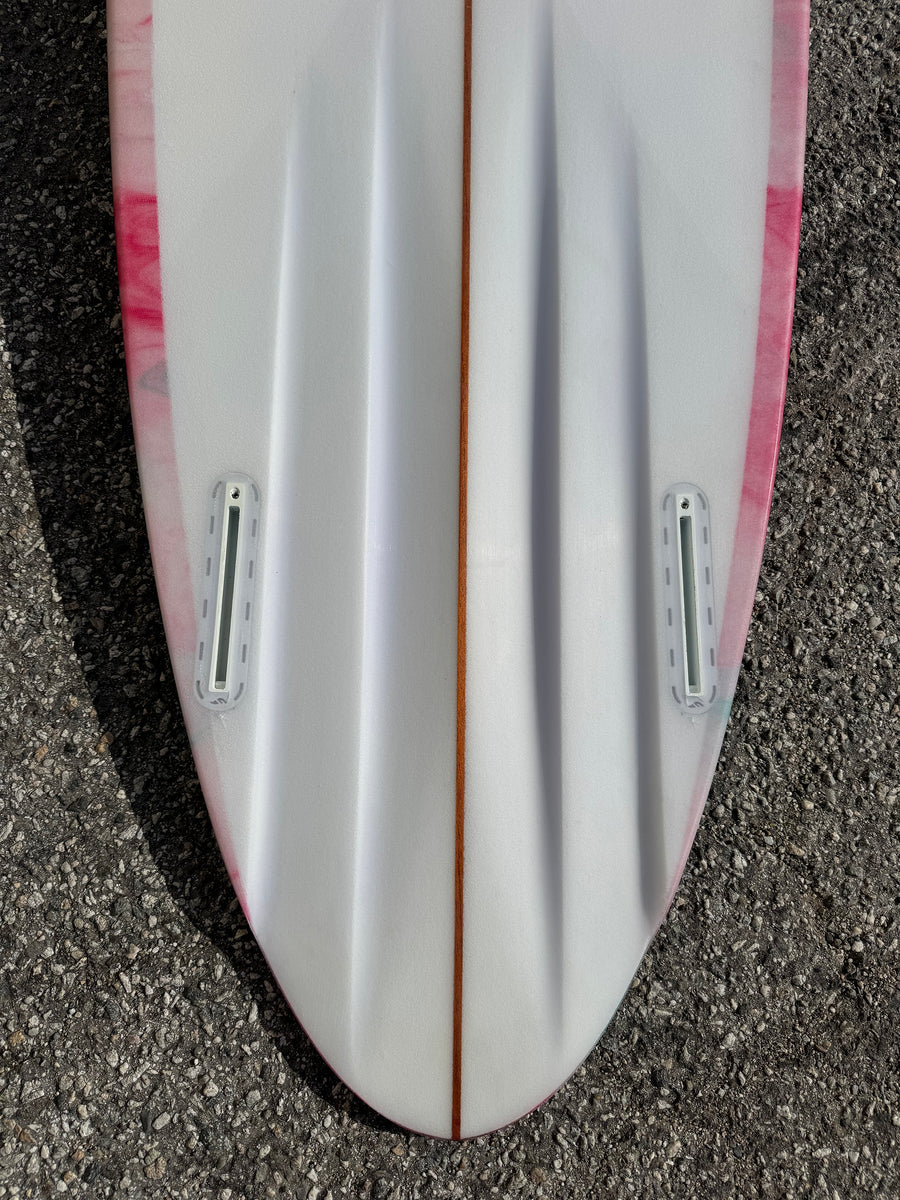 Petal to the Metal | 6’6” Charlotte Charger Abstract Surfboard (USED)