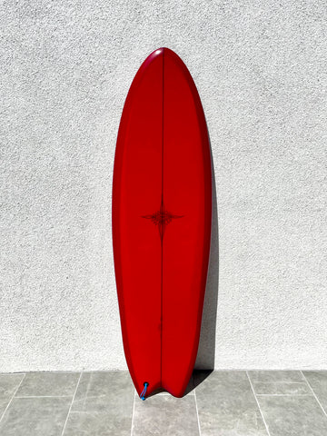 Ryan Burch | 5’7” Cuttle Fish Red Surfboard (USED) - Surf Bored