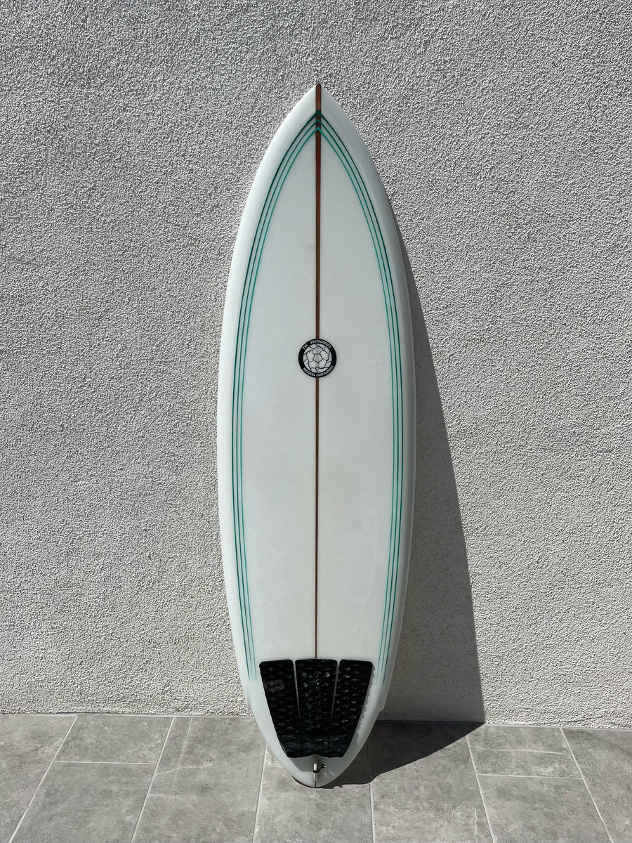 Russell Surfboards | 6’0” Rocket Pin Clear Surfboard (USED) - Surf Bored