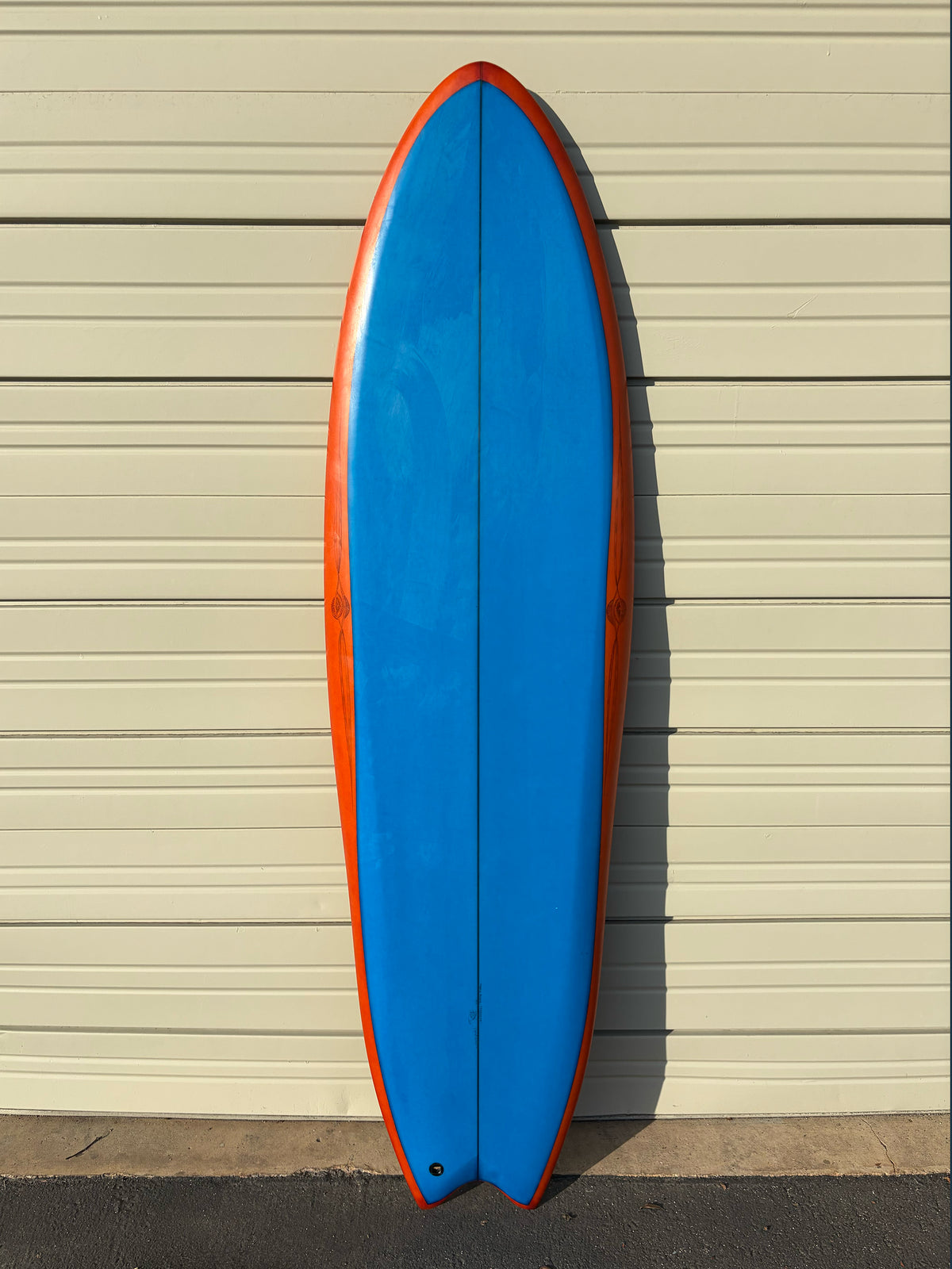 Ryan Burch | 6’2” Cuttle Fish Blue and Orange Surfboard (USED) - Surf Bored
