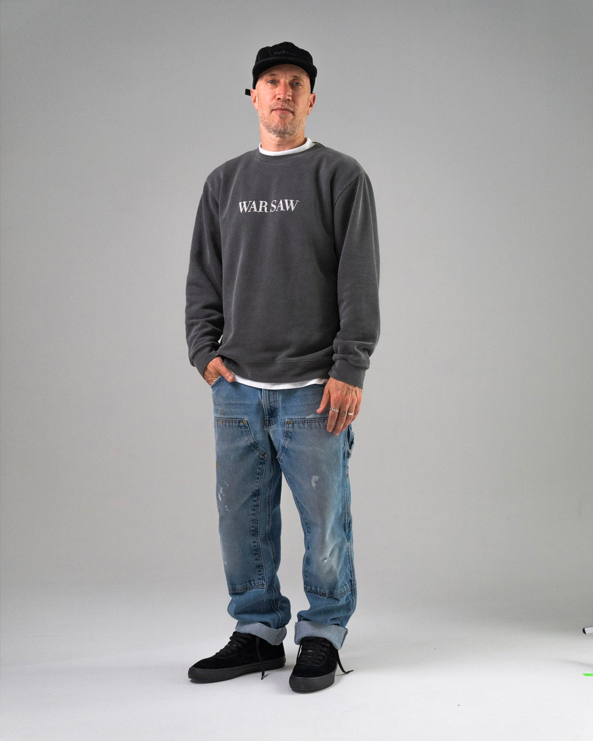 SAVANT CREW VINTAGE BLACK - Surf Bored