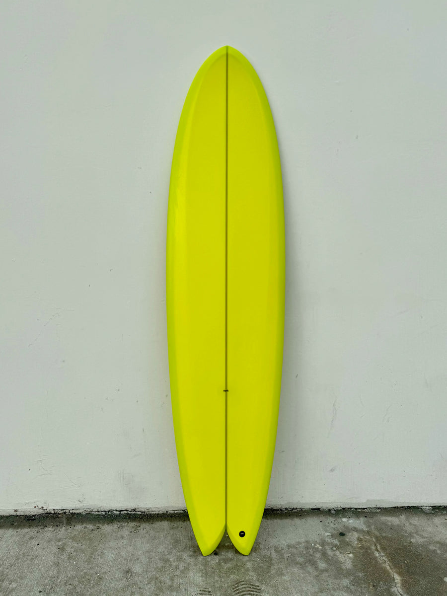 STPNK | 7’2” Pelusa Neon Green Thruster Surfboard - Surf Bored