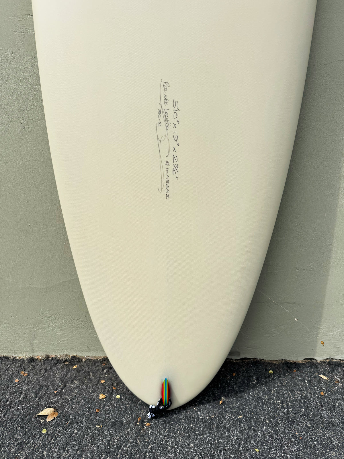 Simon Jones Designs | 5’10” Remote Location Egg Shell Surfboard - Surf Bored