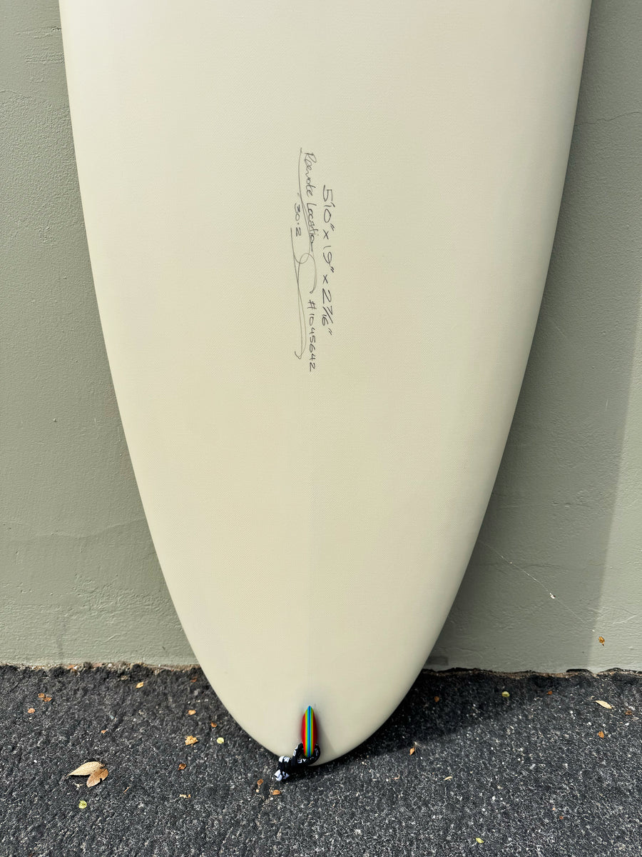 Simon Jones Designs | 5’10” Remote Location Egg Shell Surfboard